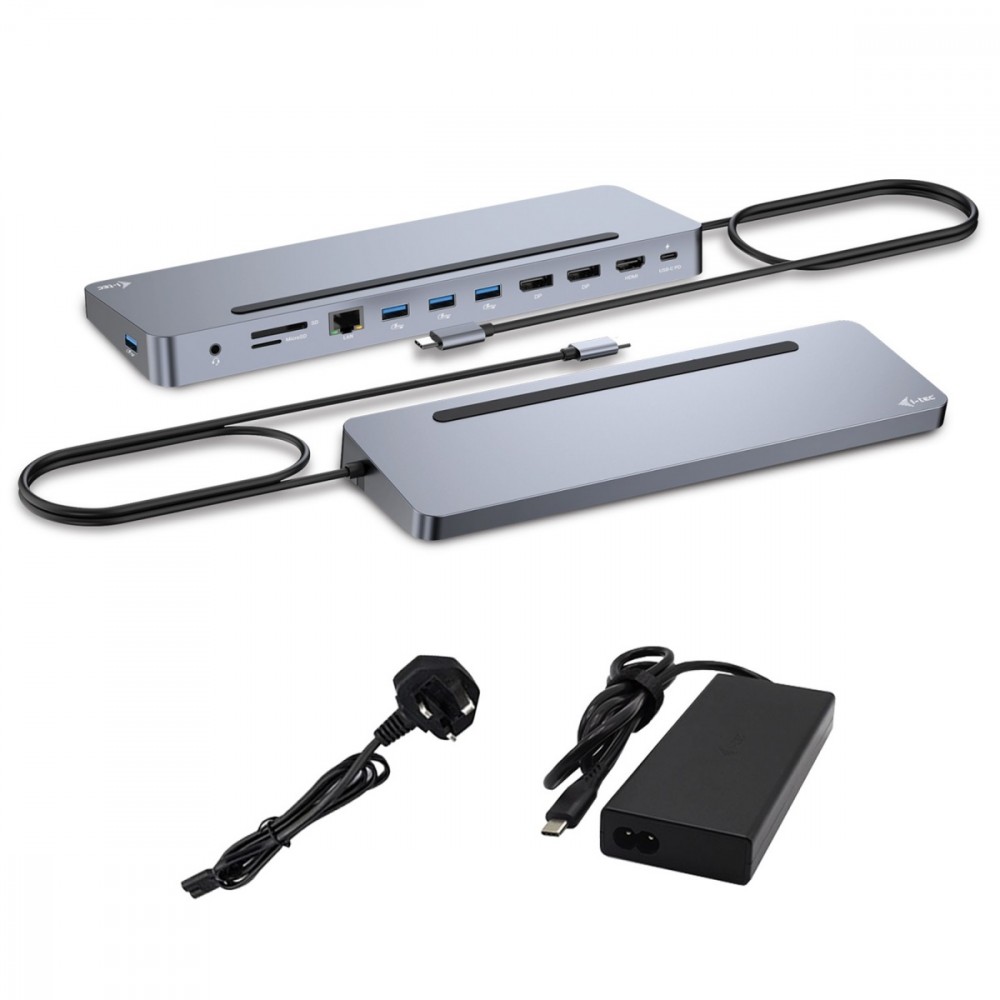 Stacja dokująca USB-C Metal Ergonomic 4K 3x Display Docking Station PD 100W 