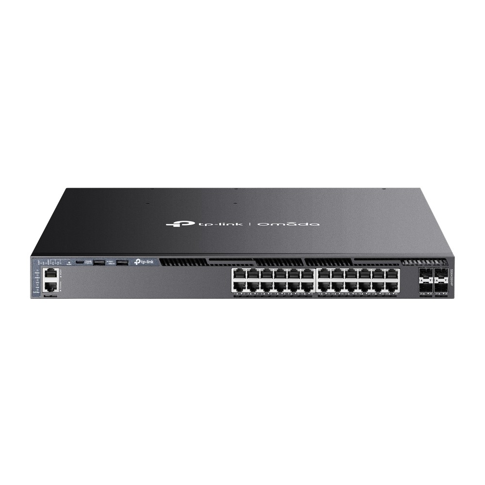 Przełącznik SG6428XHP switch zarządzalny 24 porty gigabitowe PoE+   4 sloty SFP+ 10G 