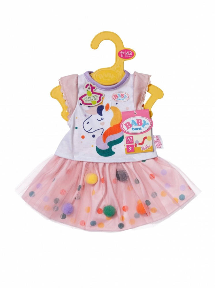 Sukienka jednorożca z tutu Baby Born 43 cm 