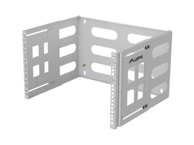 Uchwyt ścienny rack 19" 6U 497x400/240 szary 