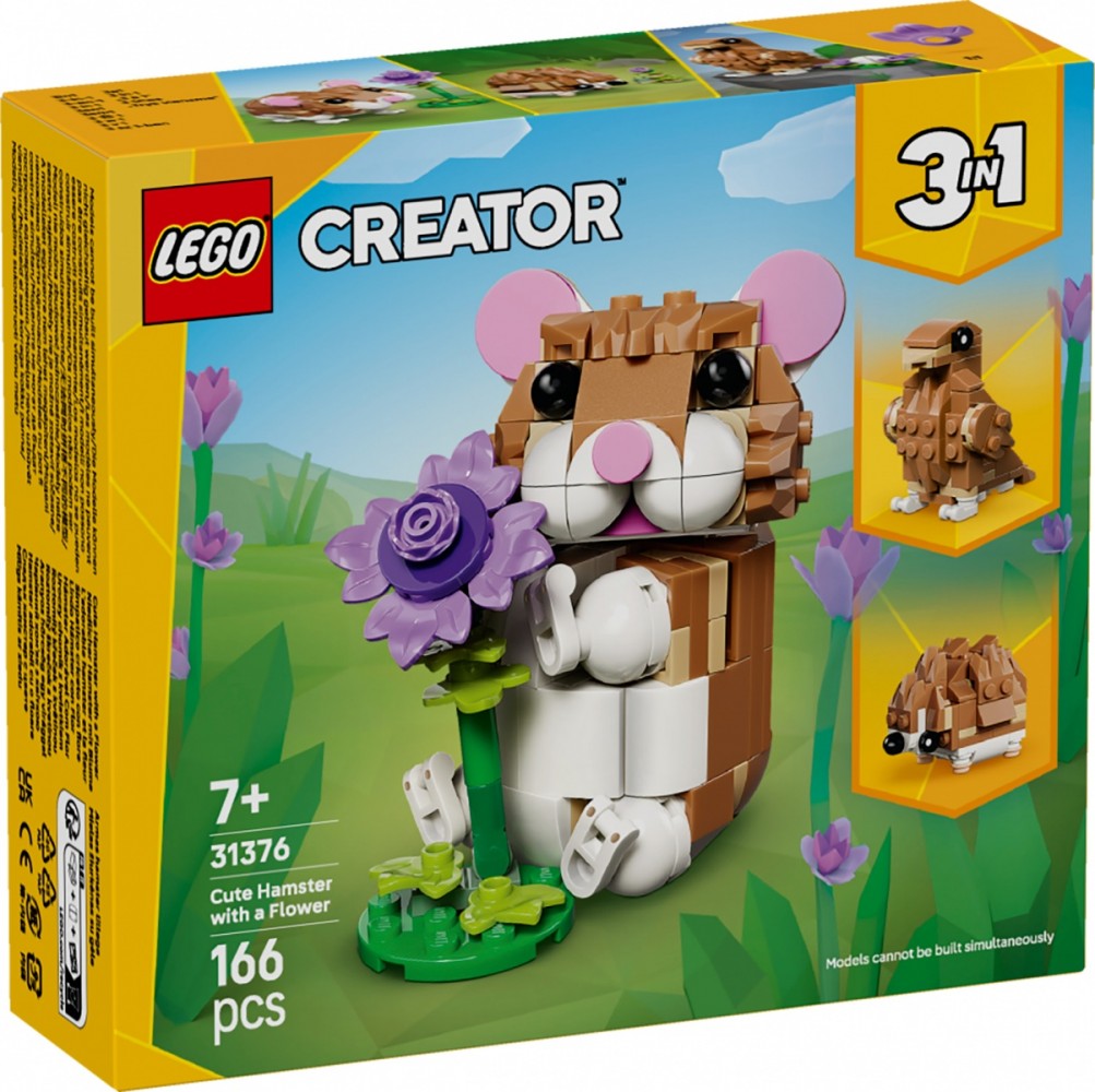 Klocki Creator 31376 Uroczy chomik z kwiatkiem