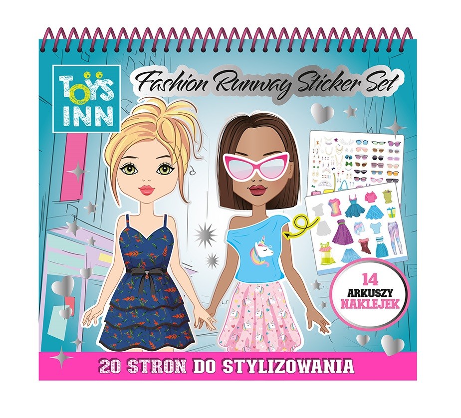 Naklejki Fashion Runway kolorowanka moda 