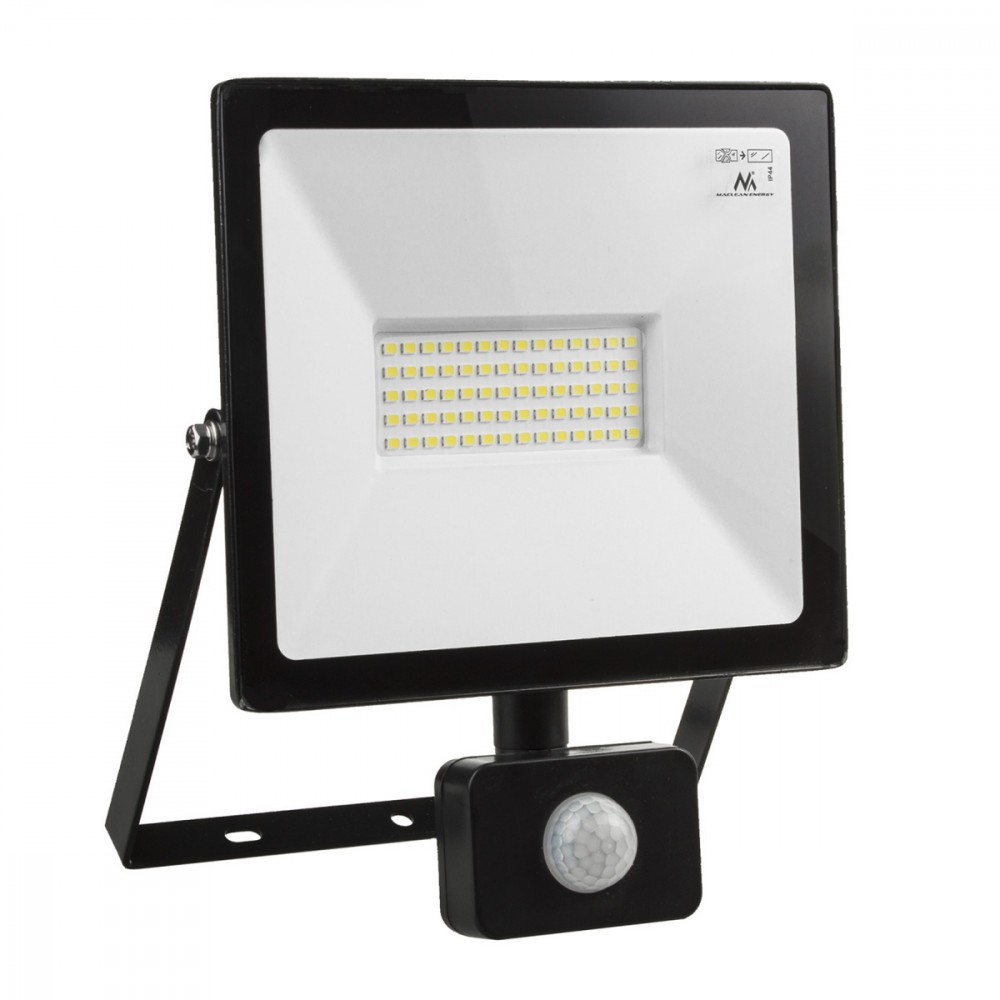 Naświetlacz LED 50W z czujnikiem PIR MCE650CW 