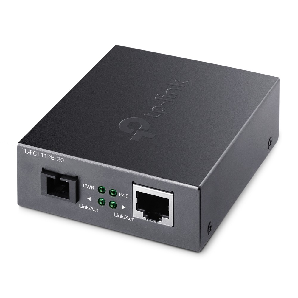 Media Konwerter FC111PB-20 10/100 WDM PoE 