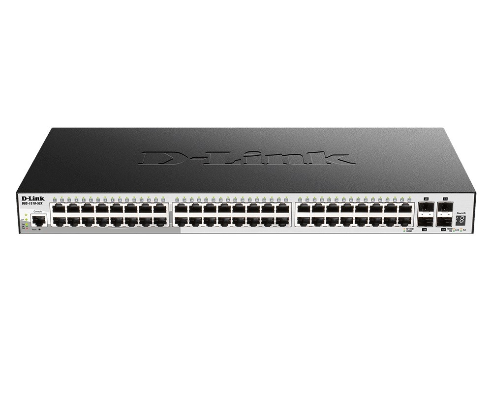 Przełącznik zarządzalny DGS-1510-52X Switch 48GE 4SFP+ 