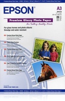 Papier Premium Glossy Photo 20 arkuszy 255 g/m  A3 