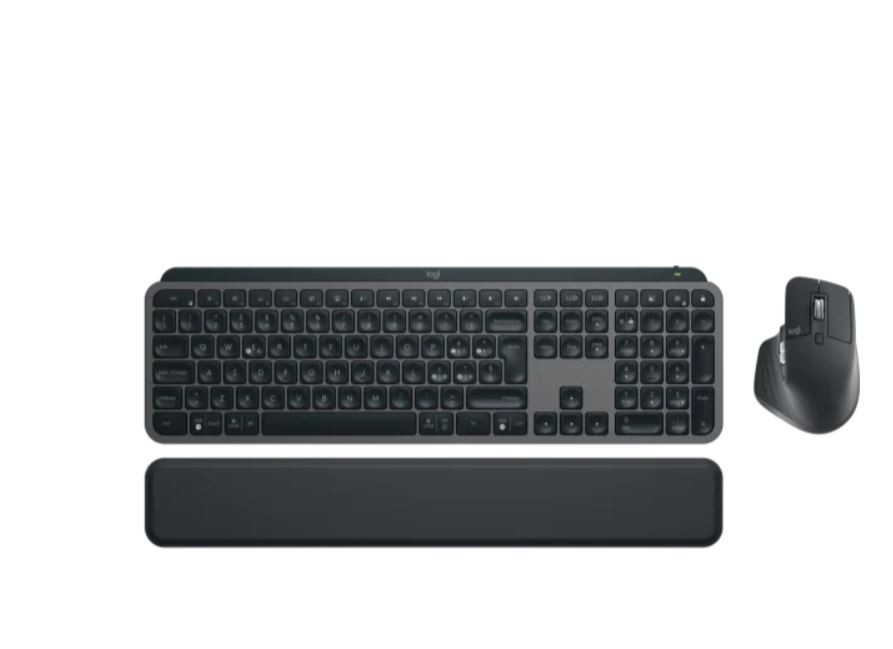 Klawiatura MX Keys S + mysz + podkładka Combo Graphite US 920-011614 