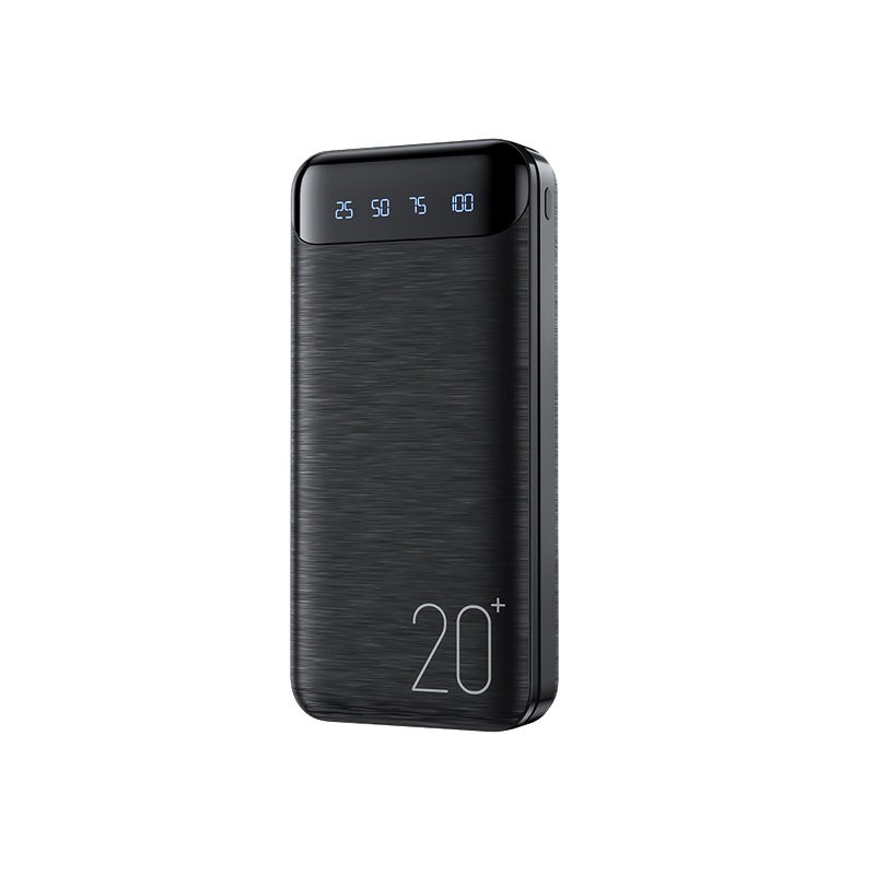 Power bank 20000 mAh Super Charging 2xUSB-A LED Czarny