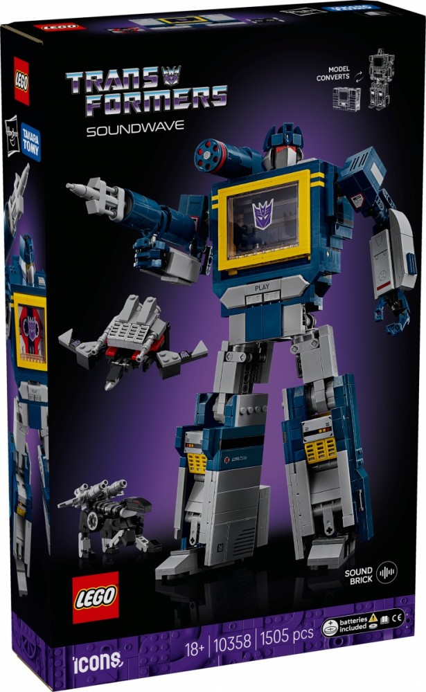 Klocki Icons 10358 Transformers: Soundwave 