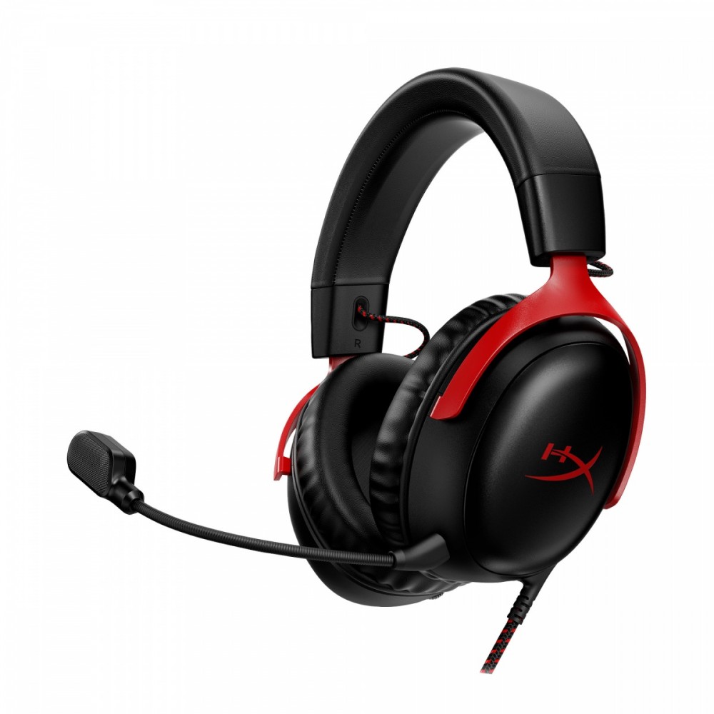 Zestaw słuchawkowy CloudX III czarno-czerwony Gaming - 727A9AA 