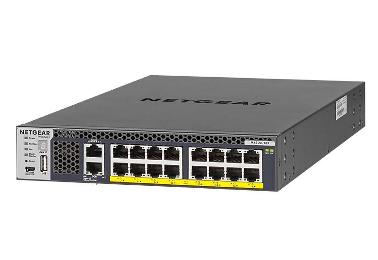Przełącznik XSM4316PA 16x10GE PoE+ 299W 
