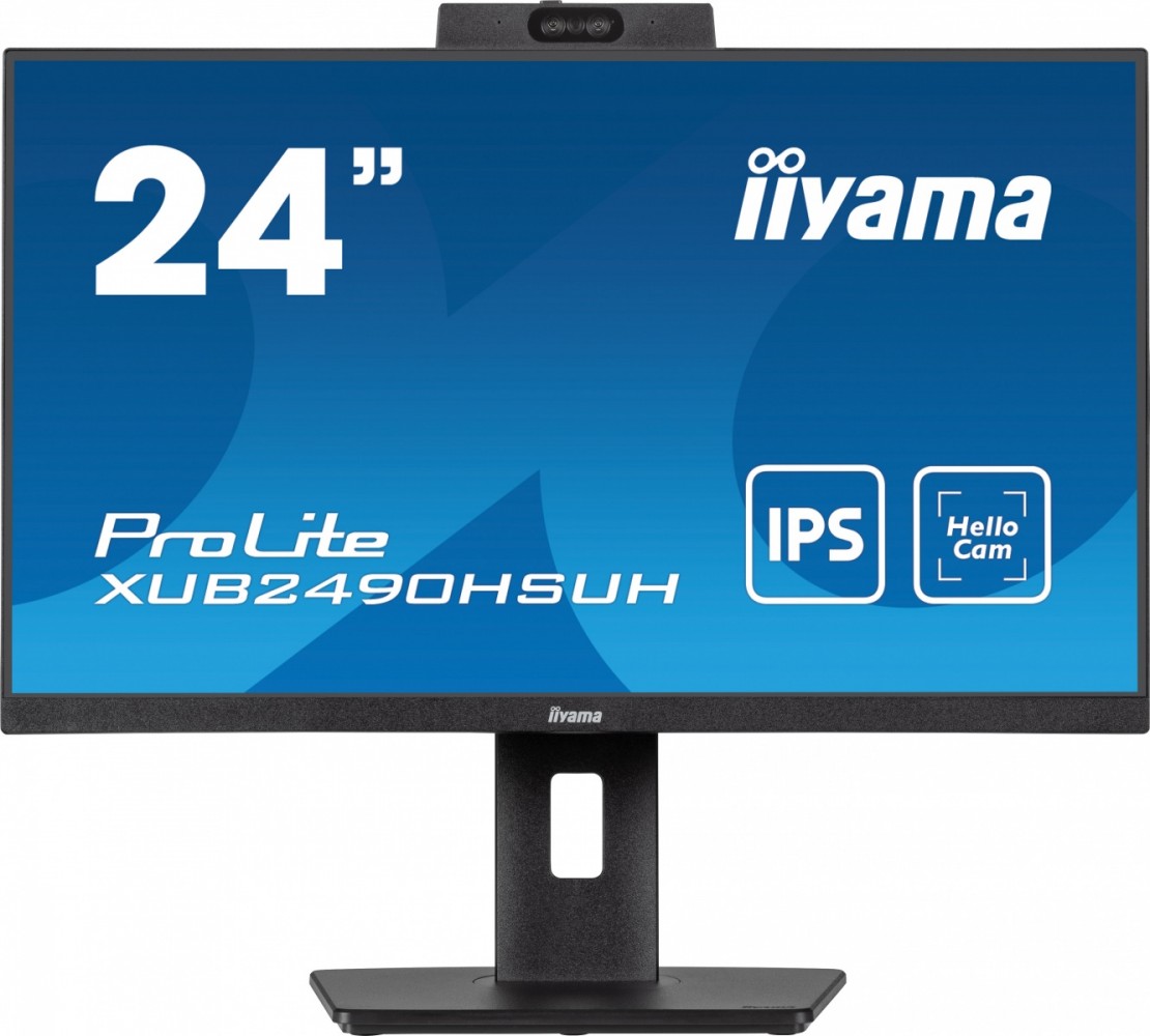 Monitor 24 cale XUB2490HSUH-B1 IPS,FHD,CAM,MIC,HDMI,DP,3xUSB(3.2),  100Hz,250cd,4ms,ADAPTIVE SYNC,FlickerFree,2x2W,WINDOWS HELLO 