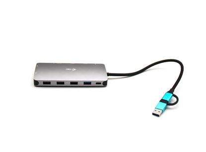 Stacja dokująca USB 3.0/USB-C/Thunderbolt 3x Display Metal Nano Dock LAN +Power Delivery 100W 