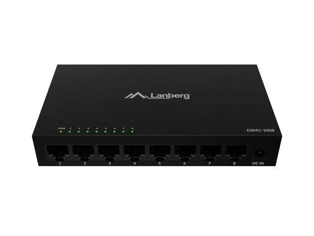 Switch DSM1-1008 8X 1GB/S niezarządzalny Gigabit Ethernet Desktop 12V ( obudowa metalowa) 