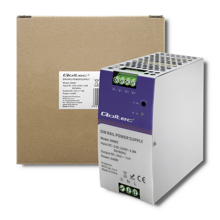 Zasilacz na szynę DIN | 240W | 24V | 10A 