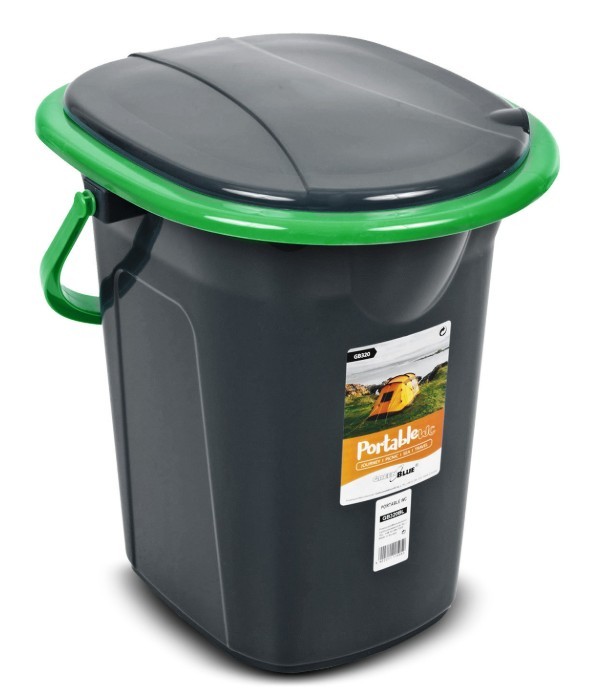 Toaleta turystyczna GB320BG czarno-zielona