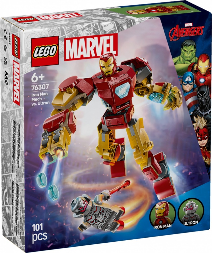 Klocki Super Heroes 76307 Mech Iron Mana kontra Ultron 
