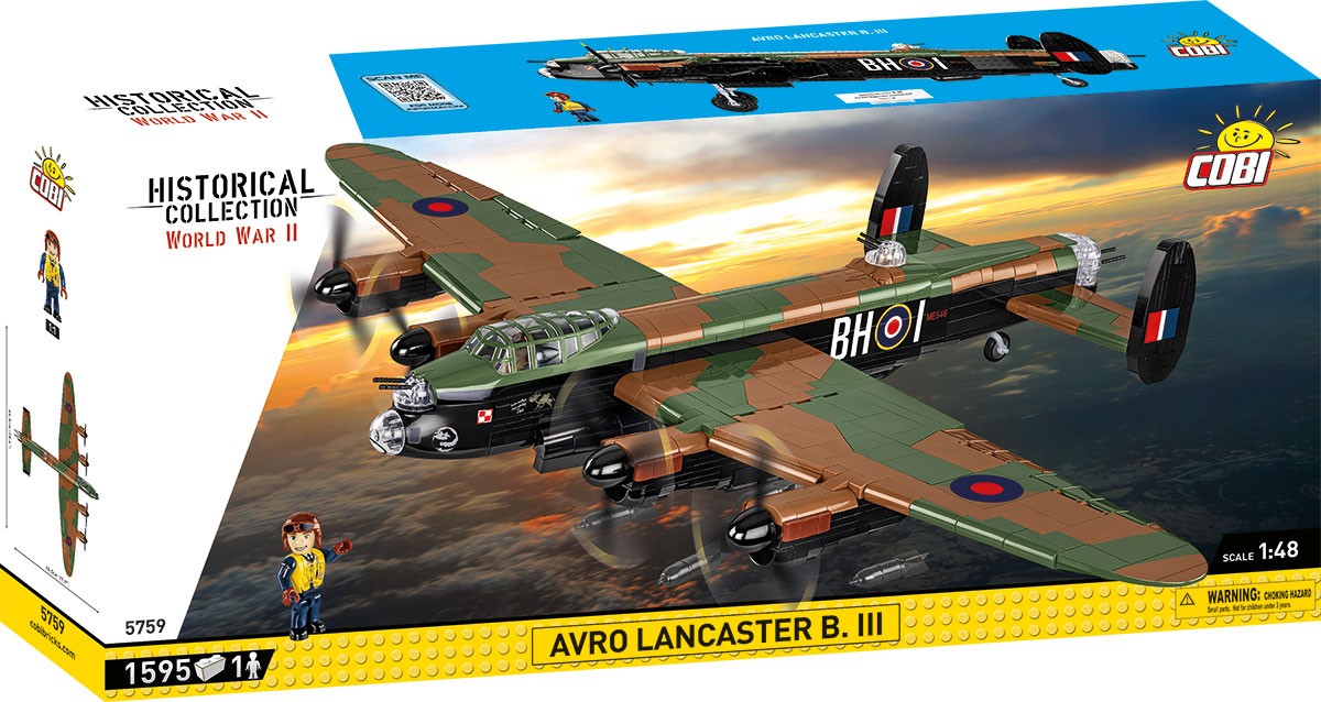 Klocki Avro Lancaster B.III 1595 klocków 