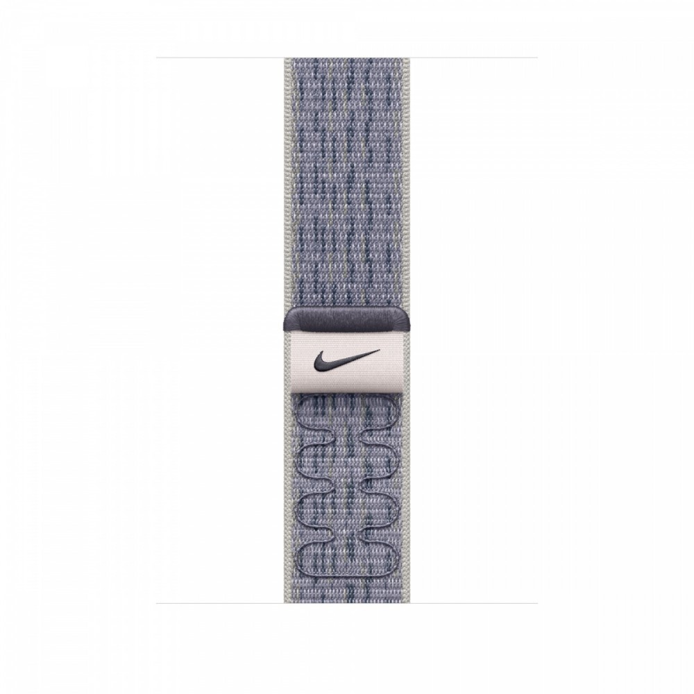 Opaska sportowa Nike w kolorze szarym/niebieskim do koperty 46 mm