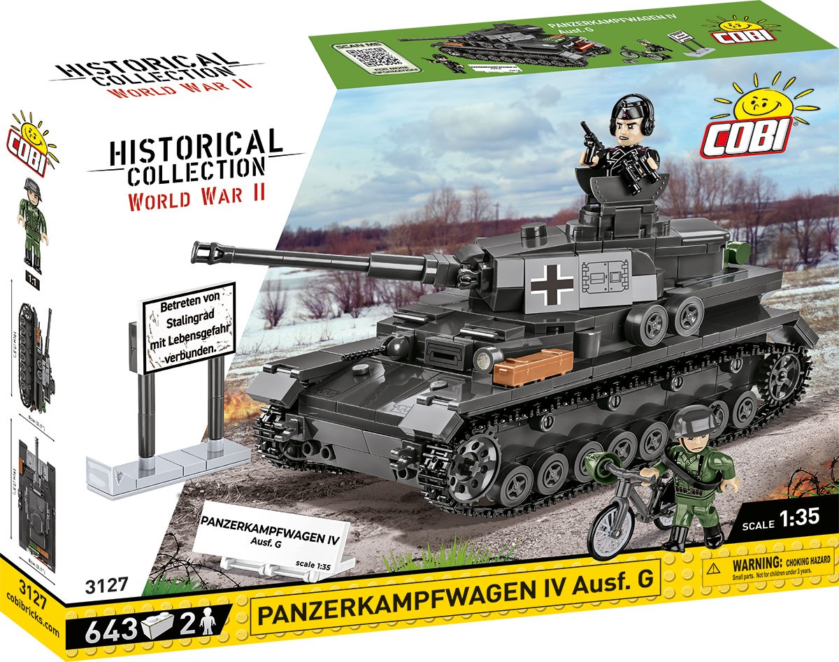 Klocki Panzerkampfwagen IV Ausf. G 643 klocków 