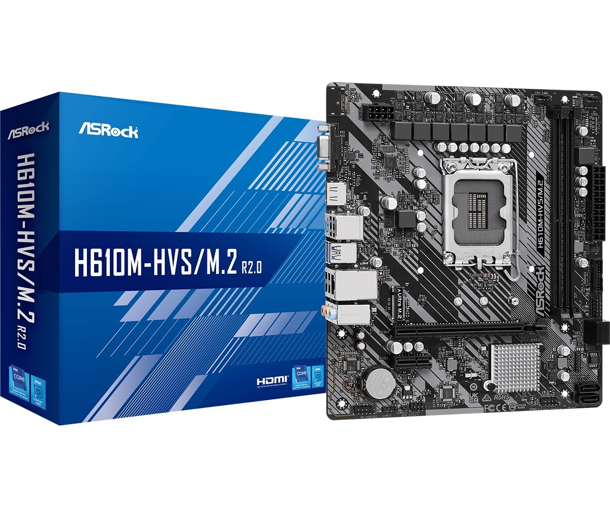 Płyta główna H610M-HVS/M.2 R2.0 s1700 2DDR4 D-Sub/HDMI mATX