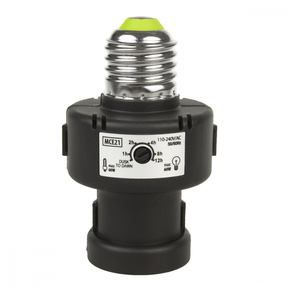 Oprawa żarówki z czujnikiem zmierzchu Timer Energy MCE21  E27 100W