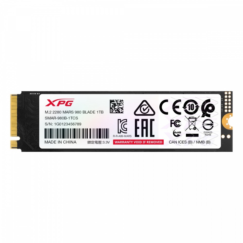 Dysk SSD XPG MARS 980 BLADE 1TB PCIe 5x4 14/10 GB/s M2