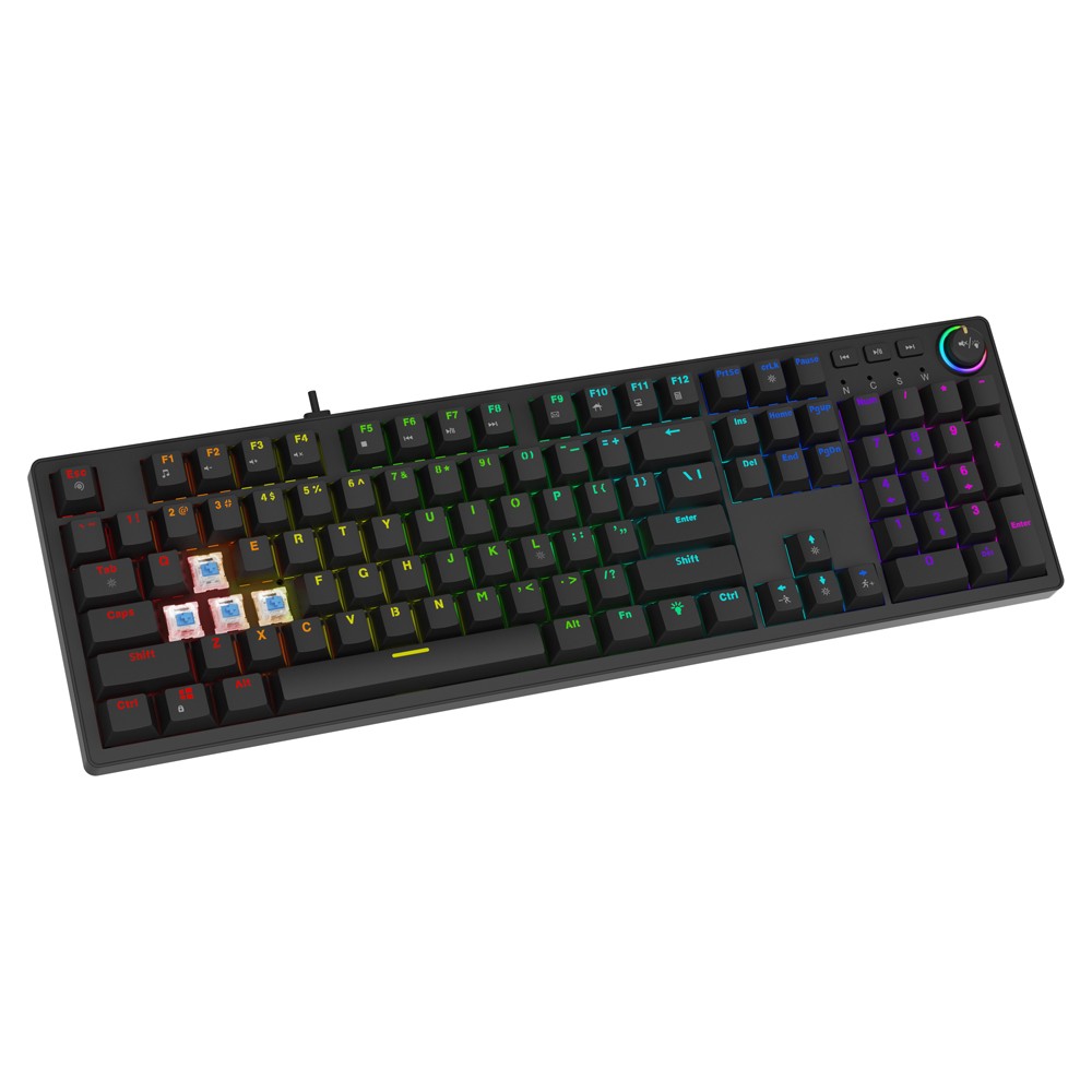 Klawiatura mechaniczna STYX Outemu Blue Hot Swap RGB