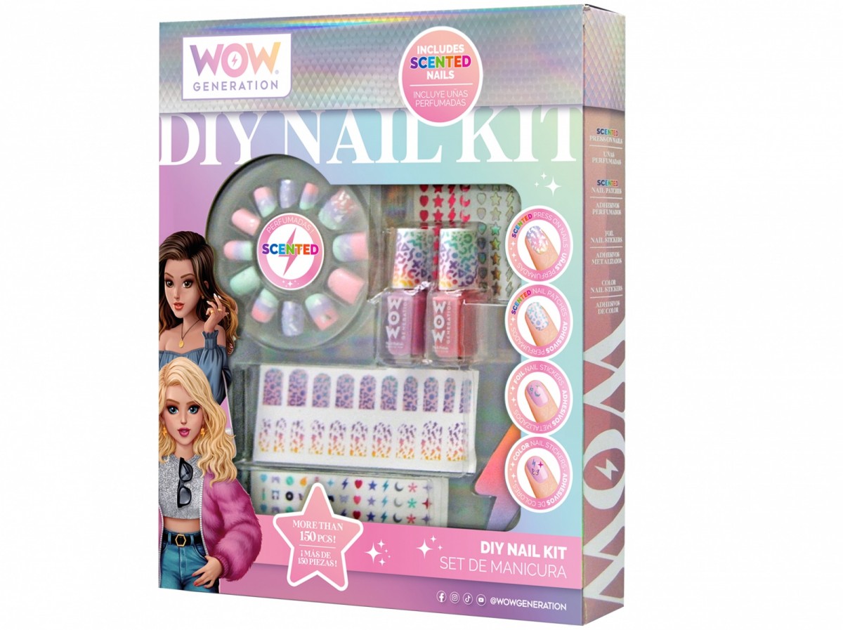 Zestaw do manicure z pachnącymi tipsami 