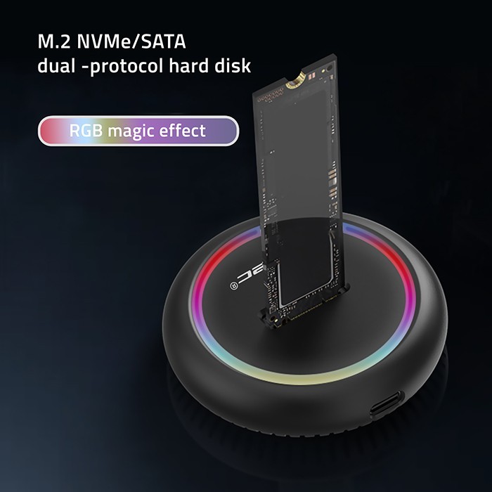 Stacja dokująca dysków SSD M.2 | NVMe | SATA | USB-C | 2TB