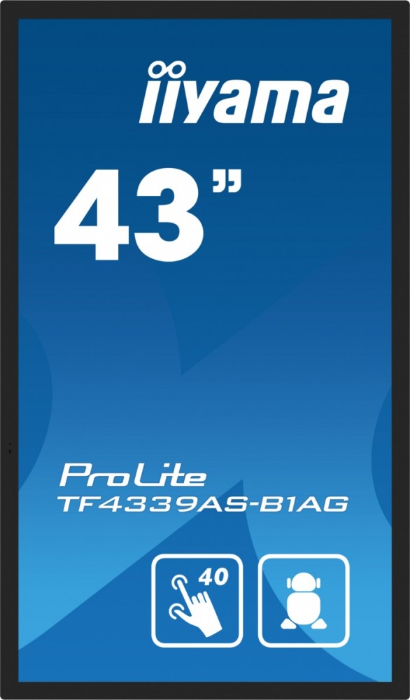 Monitor 43 cale TF4339AS-B1AG,IPS,4K,HDMIx2,DP,RJ45,3xUSB,40pkt,      ANDROID,24/7 