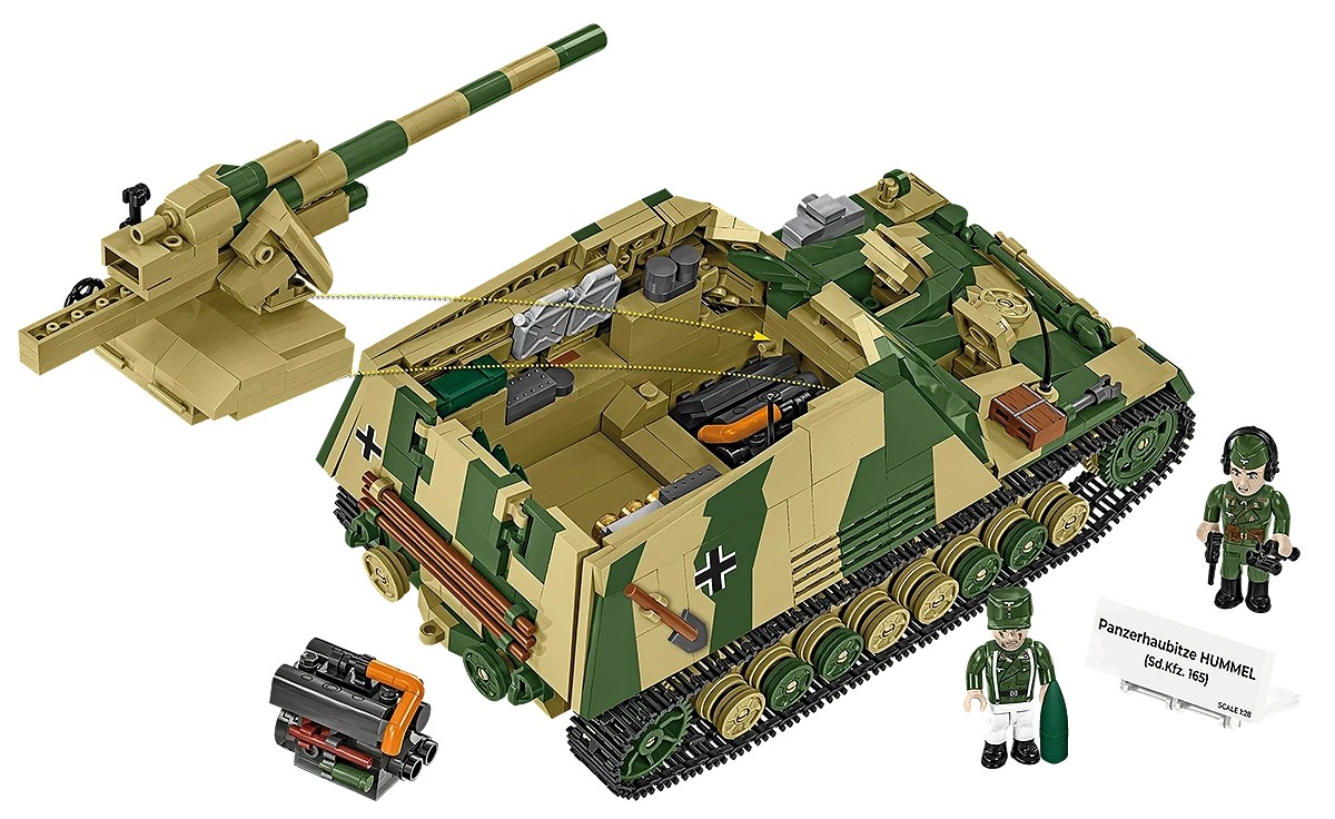 Klocki Panzehaubitze Hummel 1118 klocków