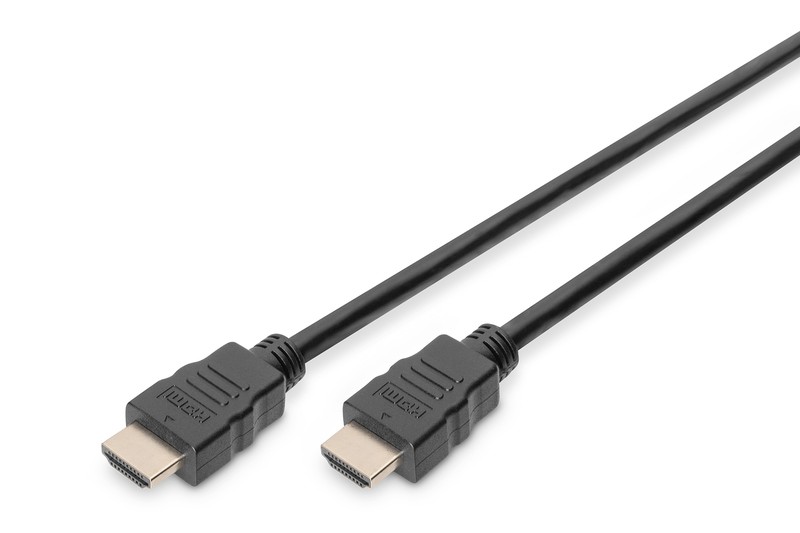 Kabel połączeniowy HDMI HighSpeed z Ethernetem 4K 60Hz UHD Typ HDMI A/HDMI A M/M 1m Czarny