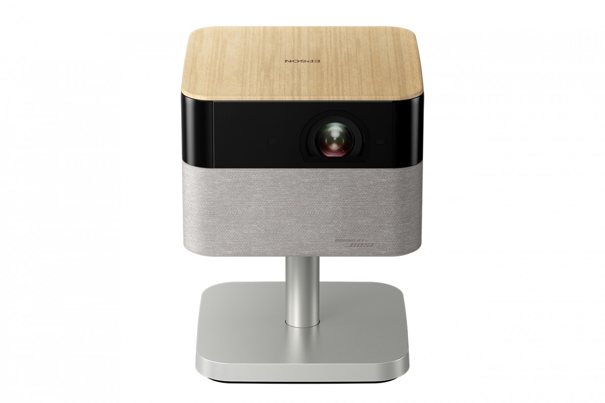 Projektor mini laser EF-72 dąb z podstawą 4K PRO-UHD/1000L/5m:1 