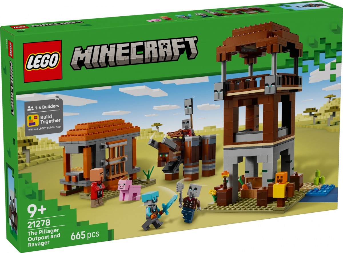 Klocki Minecraft 21278 Kryjówka rozbójników i dewastatorów 