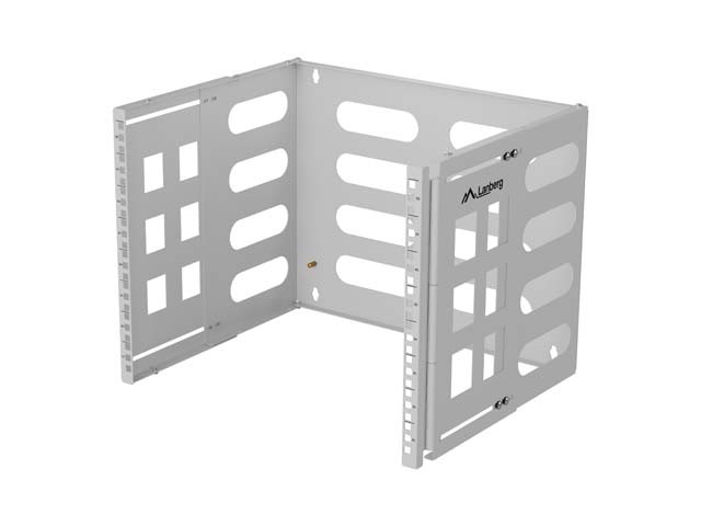 Uchwyt ścienny rack 19" 8U 497x400/240 szary 