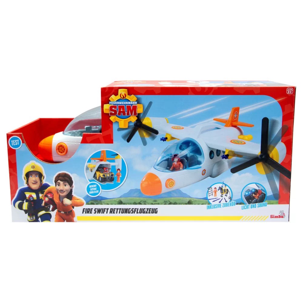 Szybki samolot ratunkowy 42 cm Strażak Sam 