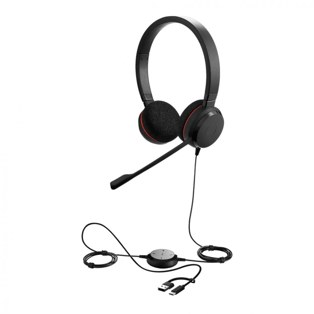 Słuchawki Evolve 20 USB-A amp C UC Stereo 