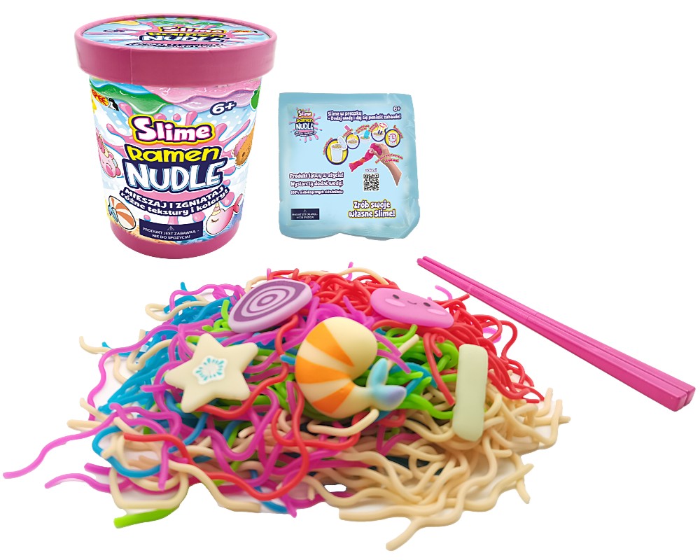 Slime Ramen Nudle Kolorowy Wir 