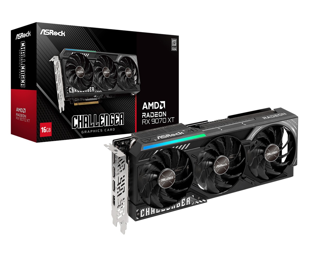 Karta graficzna Radeon RX 9070 XT CHALLENGER 16GB GDDR6 256bit 3DP/HDMI 