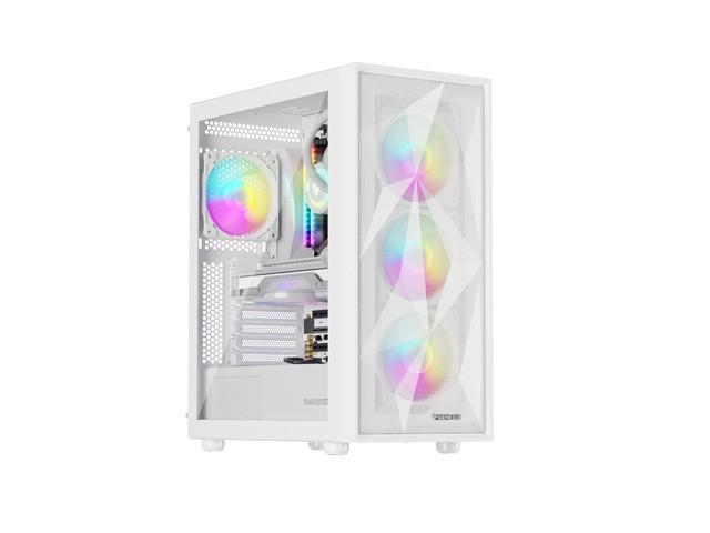 Obudowa Genesis Diaxid 605 ARGB MIDI TOWER USB-C Biała 