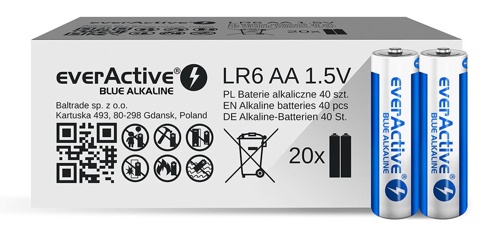 Baterie LR6/AA Blue Alkaline 40 szt. Edycja limitowana