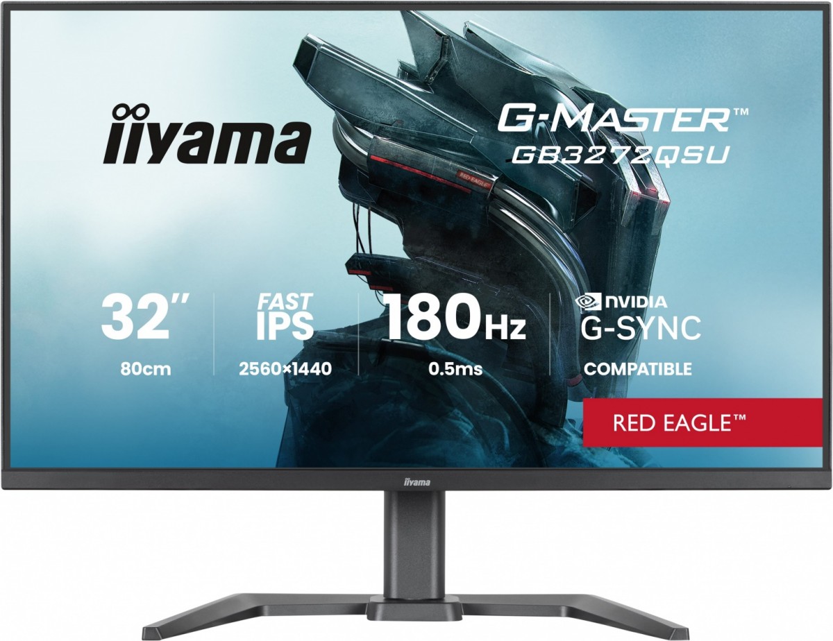 Monitor G-MASTER GB3261UHSCP-B1 4K,VA,144Hz,400cd, 3000:1,2xHDMI,DP,  USB-C,  4xUSB, KVM, FreeSync Premium, DisplayPort Only, 2x5W,HAS 150