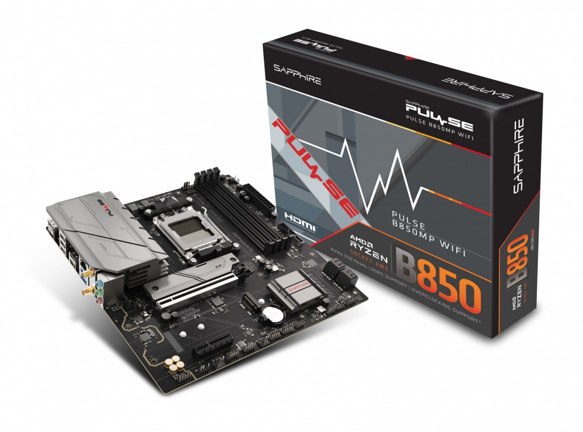 Płyta główna PULSE B850M WIFI AM5 4DDR5 mATX 