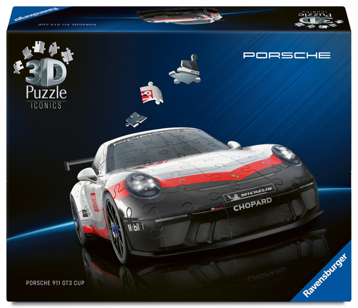 Puzzle 3D Samochód Porsche 911 GT3 Cup 