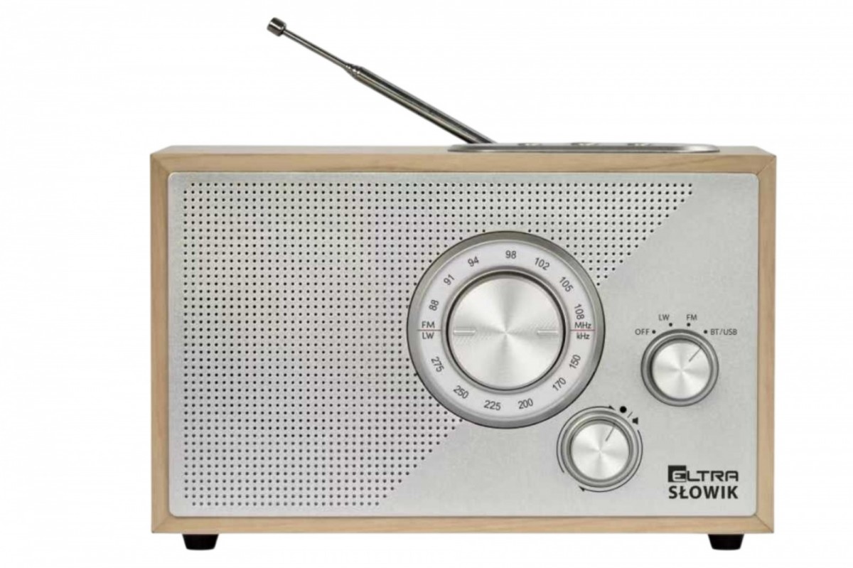 Radio OR SŁOWIK USB/BT jasny brąz 