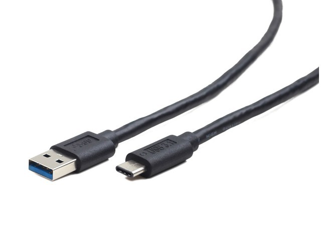 Kabel USB Type-C(M)-AM 3.0 1.8m czarny 