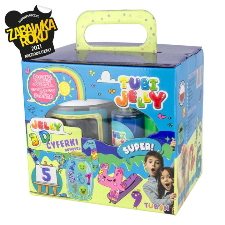 Zestaw Tubi Jelly 6 kolorów male akwarium Cyferki