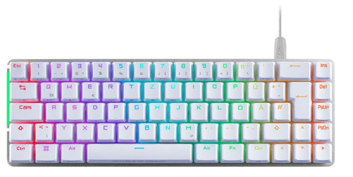 Klawiatura ROG Falchion Ace NX RED/Wired+KVM/RGB/White 