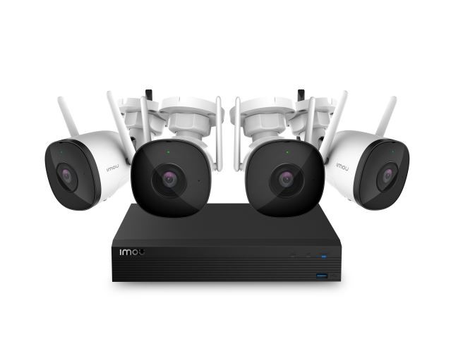 Bezprzewodowy system bezpieczeństwa 4 Channel Wi-Fi NVR 4 Bullet 2 Cameras 